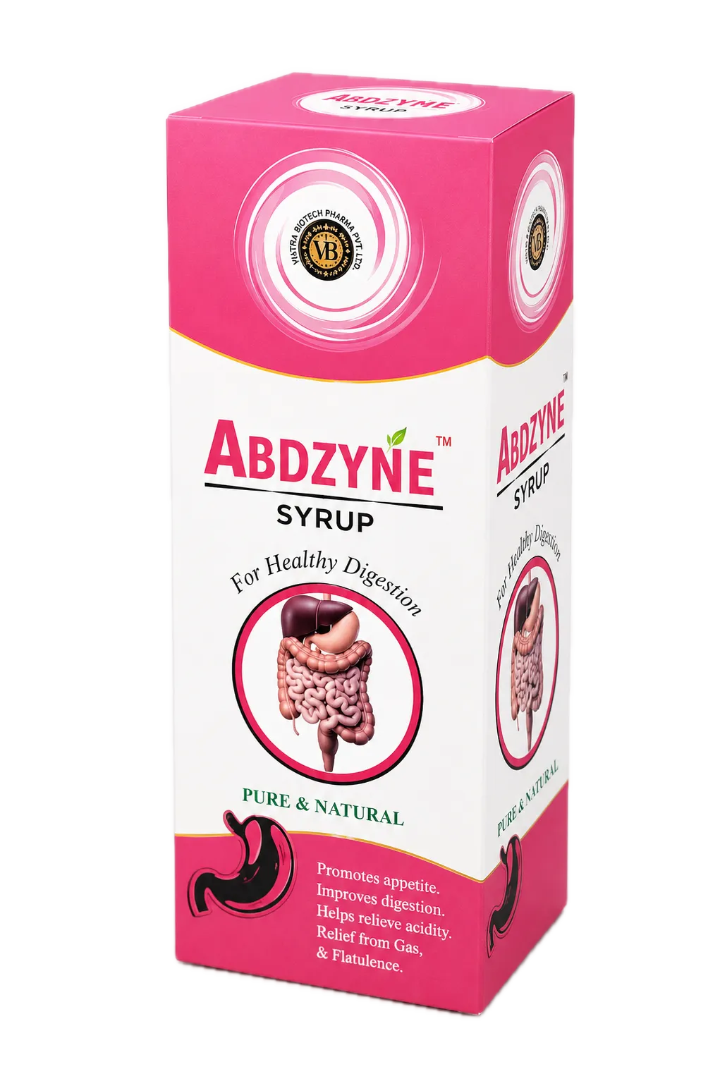 ABDZYNE Syrup Ayurvedic digestive syrup carton