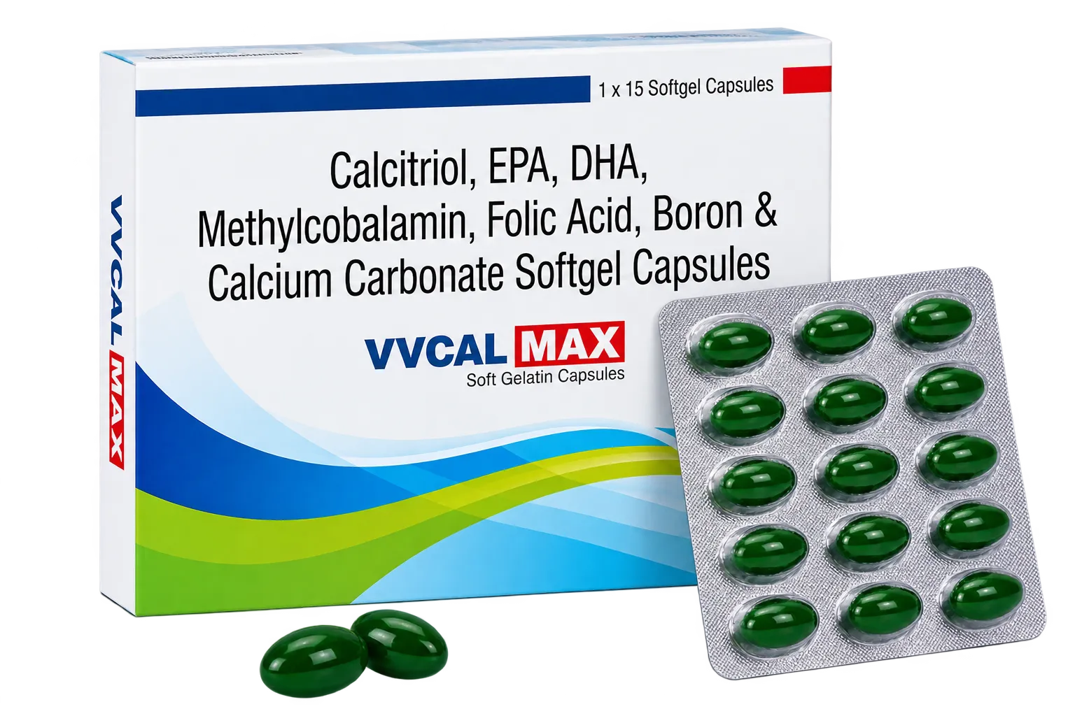 VVCAL Max softgel capsules 1 × 15 carton
